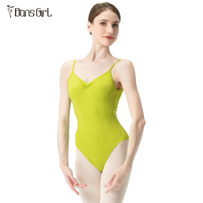 Green Sleeveless Leotard Basic Training Dancewear