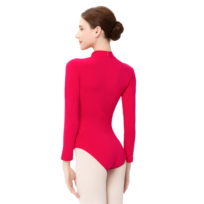 Long Sleeve Cotton Ballet Leotard