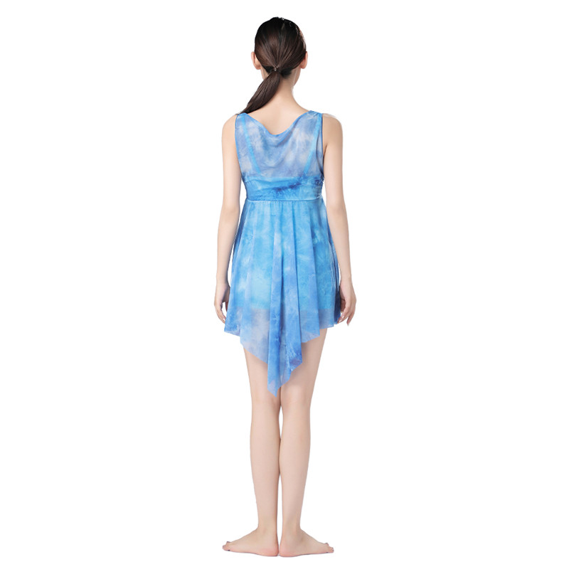 Girls Lyrical Ballet Leotard With Skirt Dress