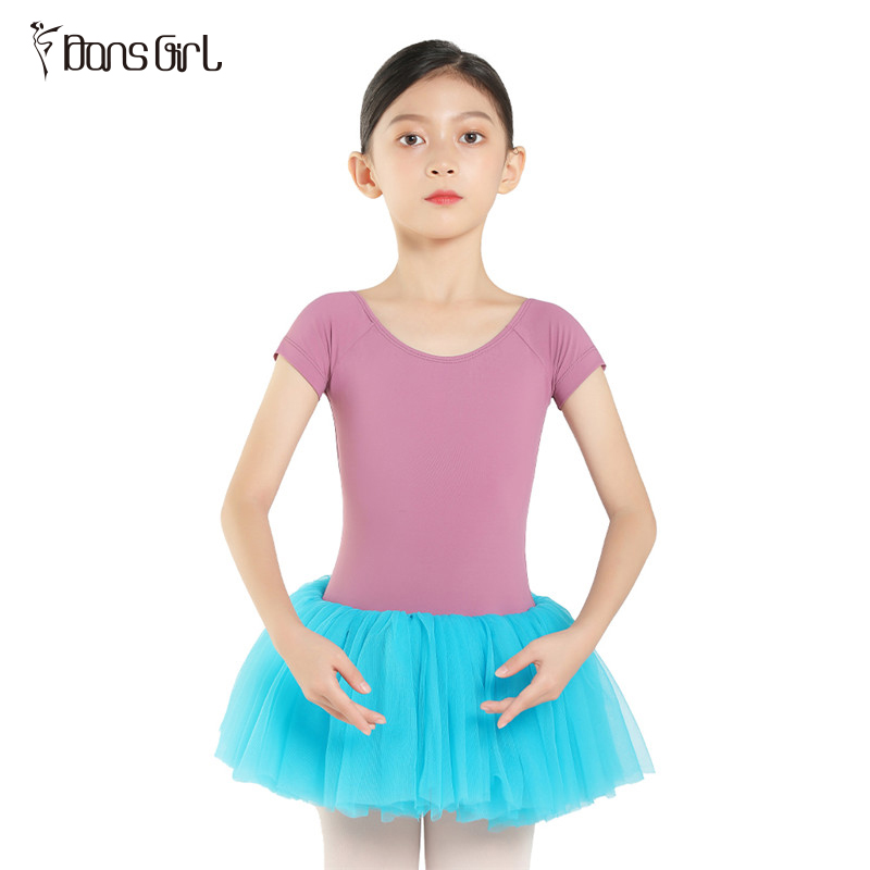 Girls Lycra Ballet Dance Dress Cute Tutu Skirted Leotard