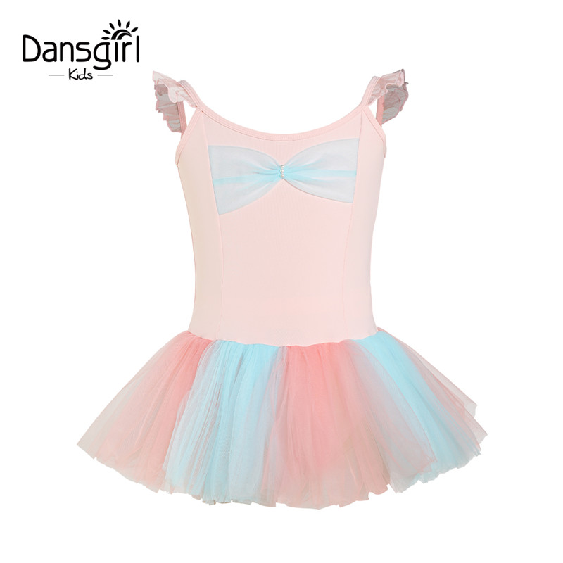 Kids Colorful Performance Dance Dress