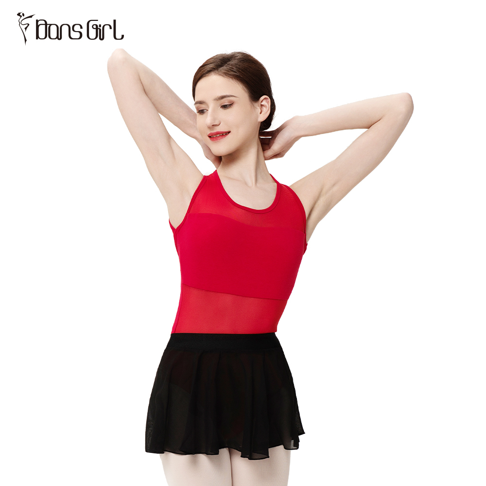 Pull-On Short Chiffon Ballet Skirts