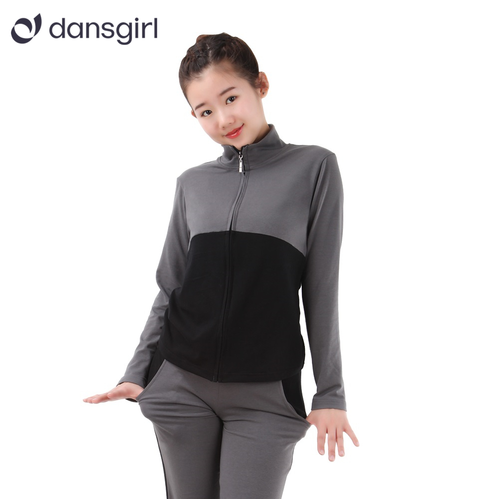 Two-tone Long Sleeve Cotton Top Jackets