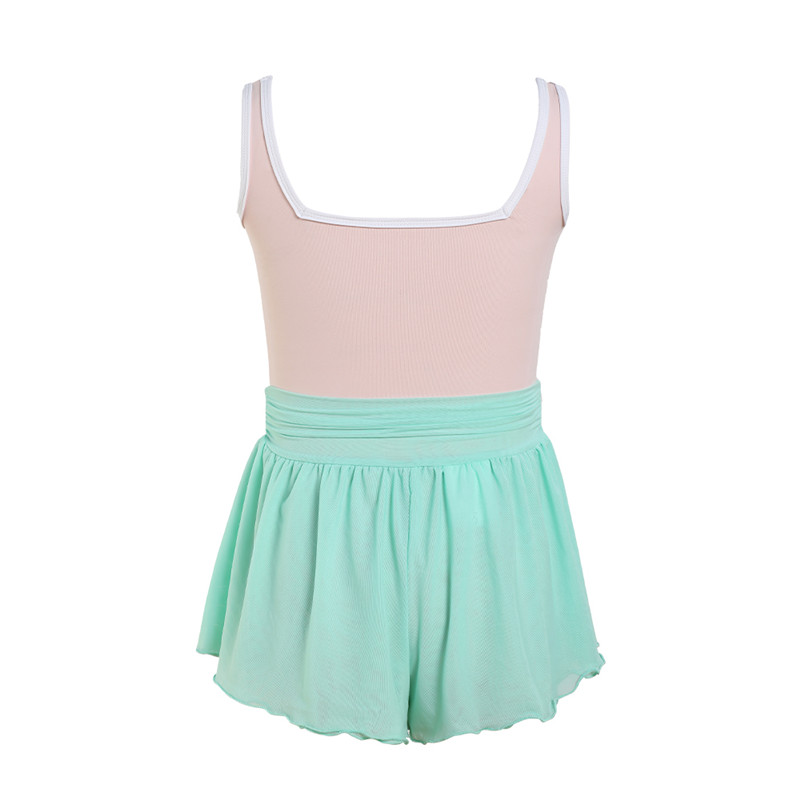 Kids Mesh Short Culottes fyrir ballettþjálfun