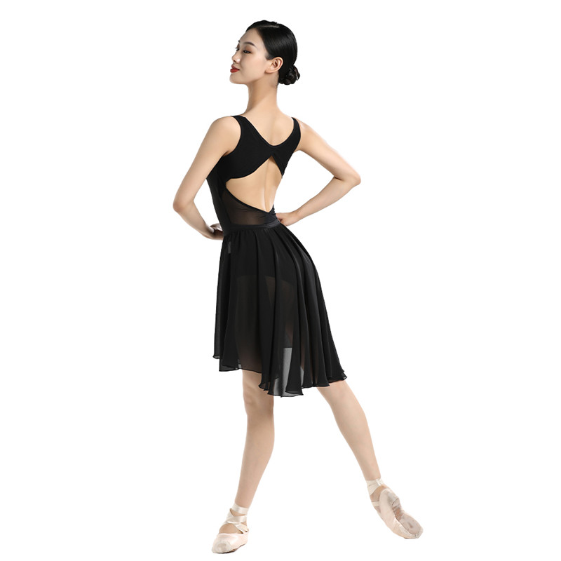 Girls Black Sleeveless Leotards For Ballet Dance | Dansgirl