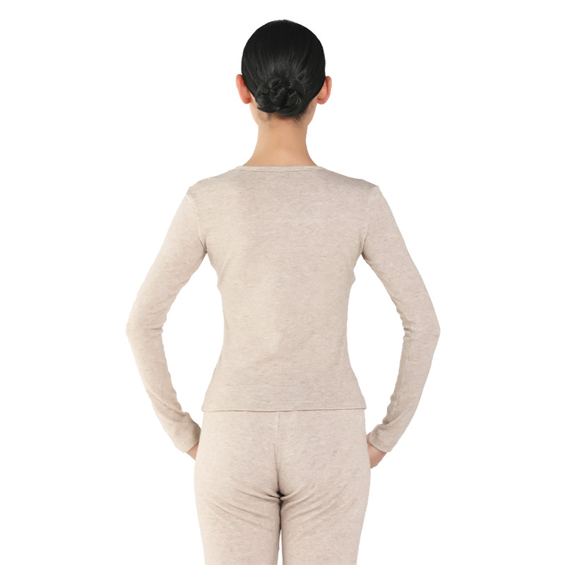 Adult Square Neck Long Sleeve Warm Top