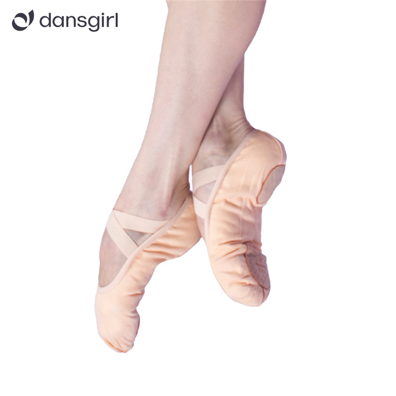 Canvas Split Sole Ballet Dance Shoes( No Tie)