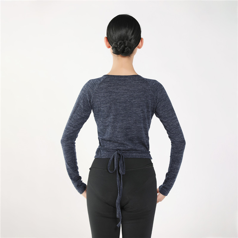 Long Sleeve Wrap Front Warm Top