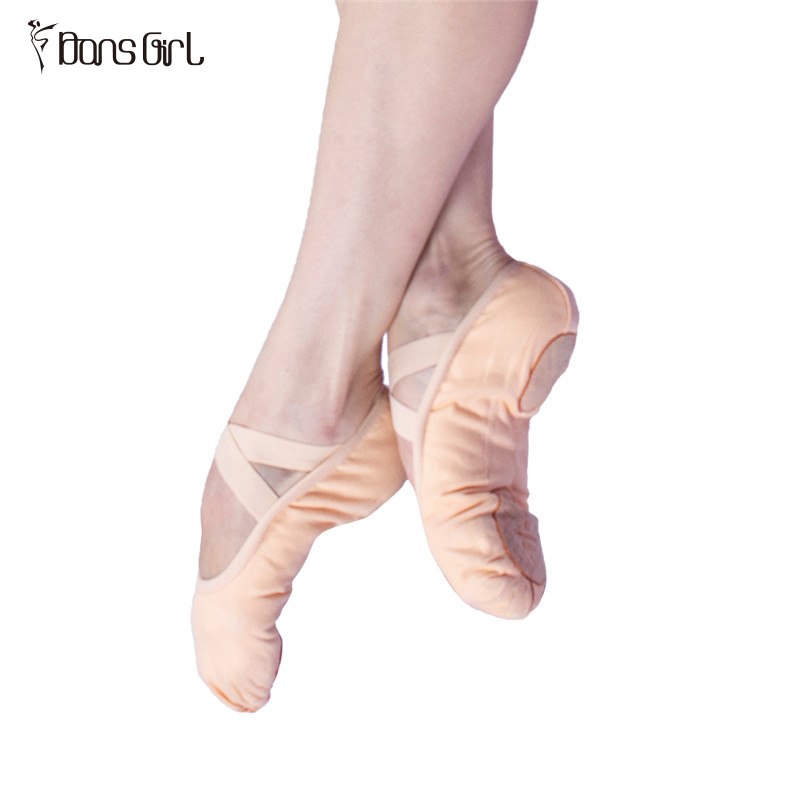 Canvas Split Sole Ballet Dance Shoes( No Tie)