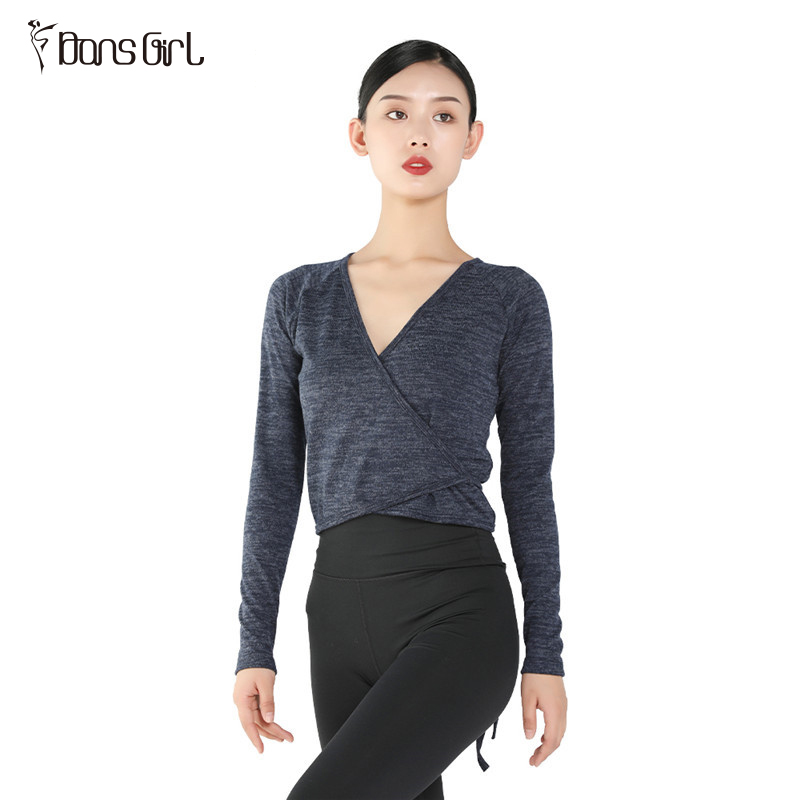 Long Sleeve Wrap Front Warm Top