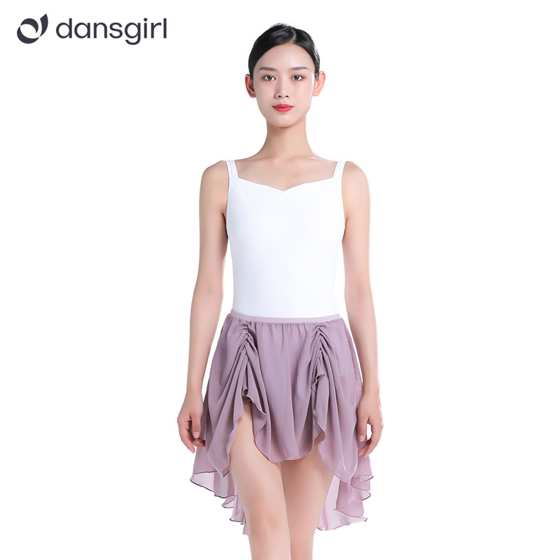 Girls Chiffon Pull On Short Dance Skirt