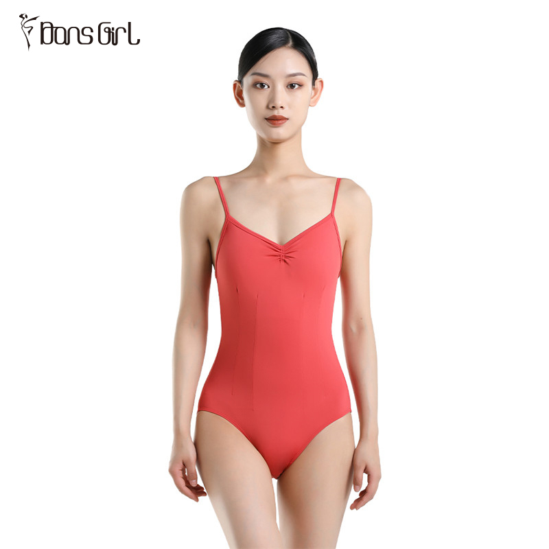 Girls Red Ballet Dance Top Leotard