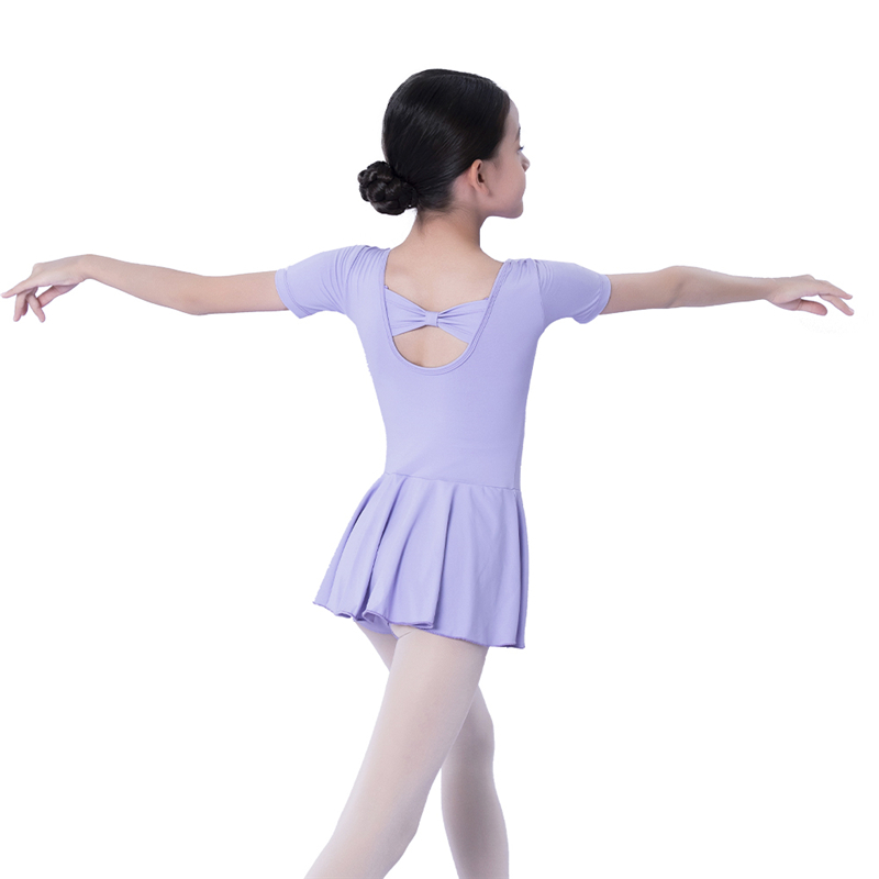 Kids Girls Lavender Dancewear Leotard For Ballet