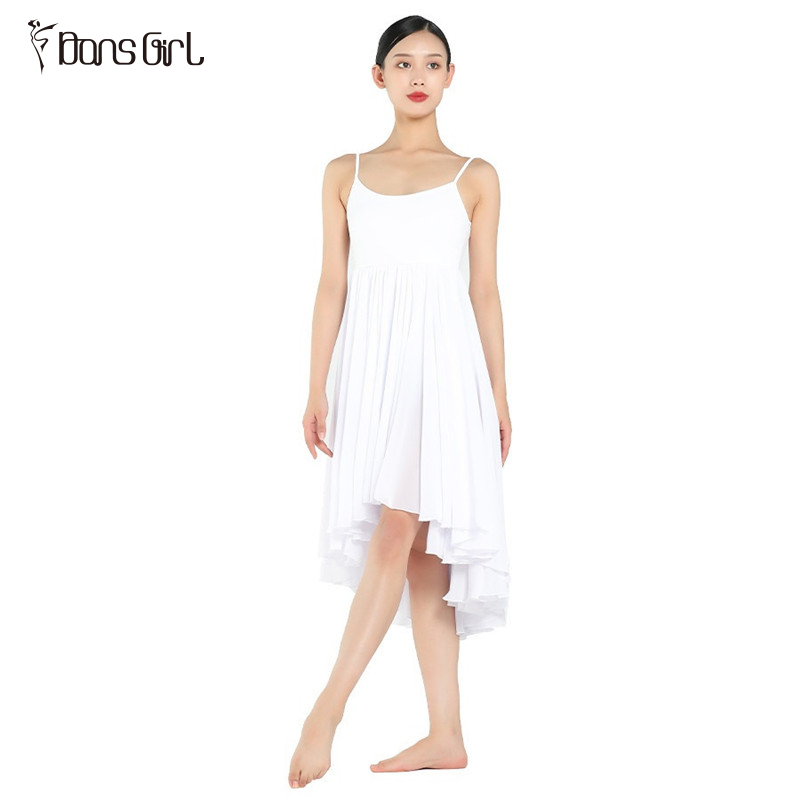 Adult Girls White Color Ballet Performance Dance Dress Costumes