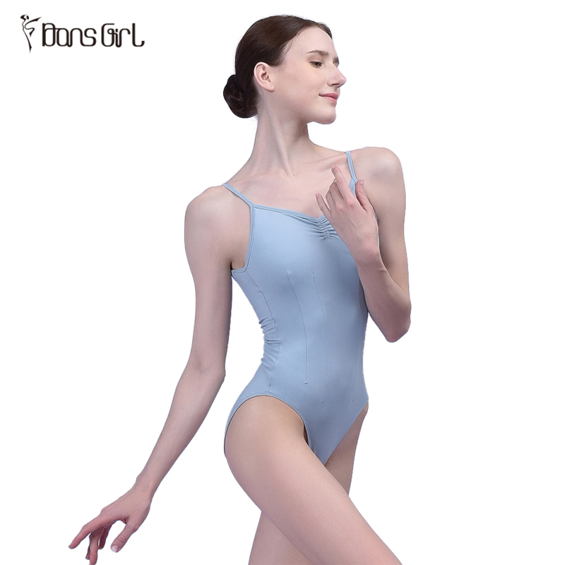 Dusty Blue Camisole Ballet Leotards For Women