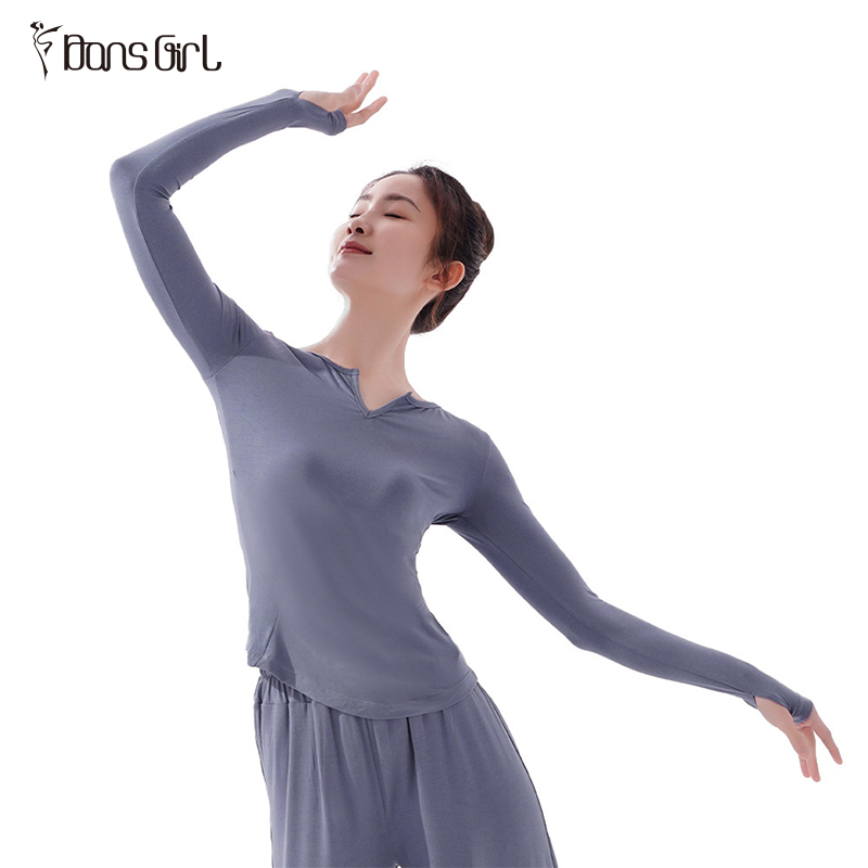 Long Sleeve Modal Top With Thumb Hole