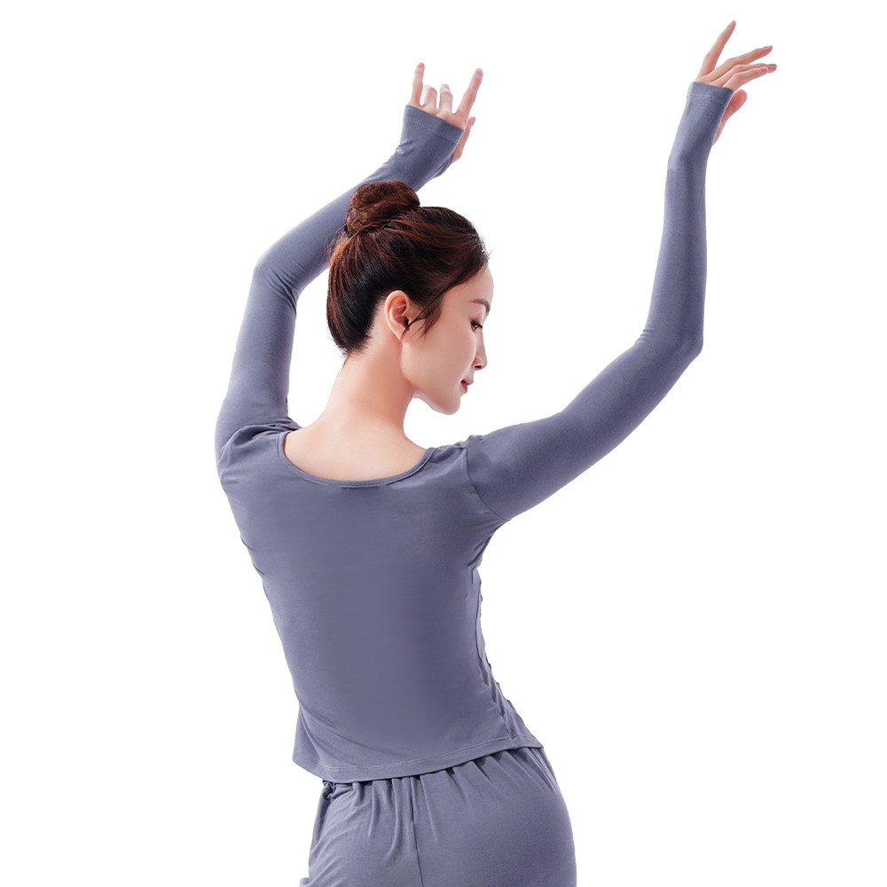 Long Sleeve Modal Top With Thumb Hole