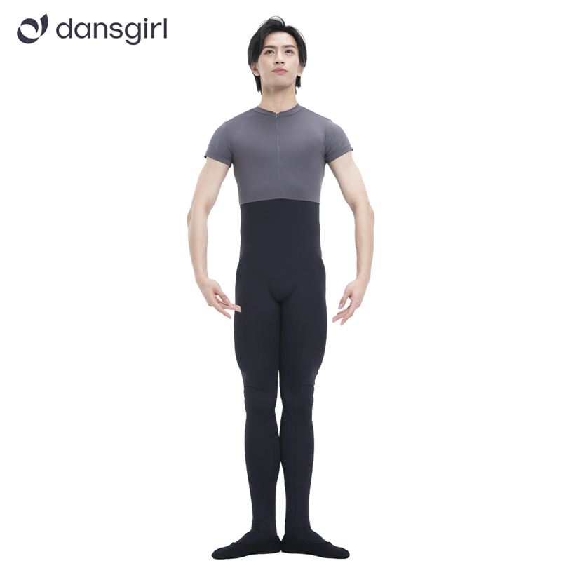 Men's Two-tone Footed Jumpsuit