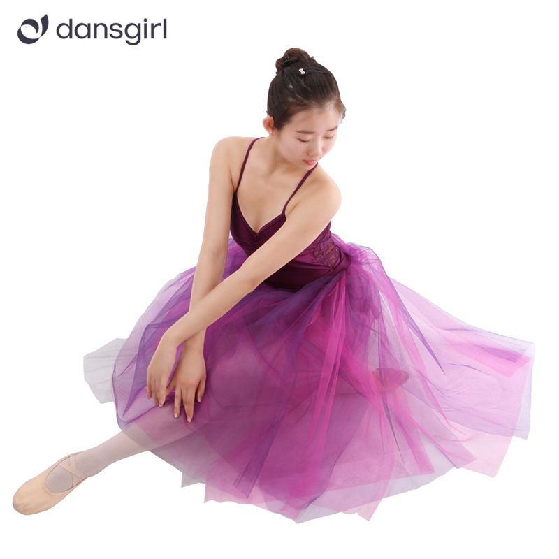 Dansgirl Five Layers Romantic Half Long Ballet Tutu Skirts