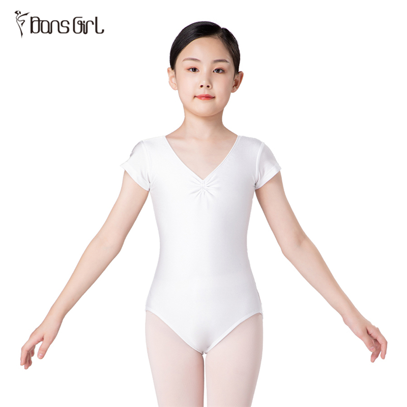 Short Sleeve Shiny Lycra Ballet Training/Performance Dancewear Leotard