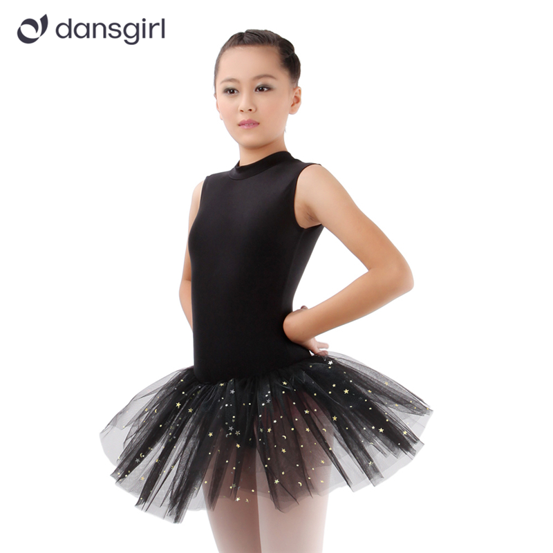 Girls Shiny Lycra Ballet Dancewear Tutu Dress