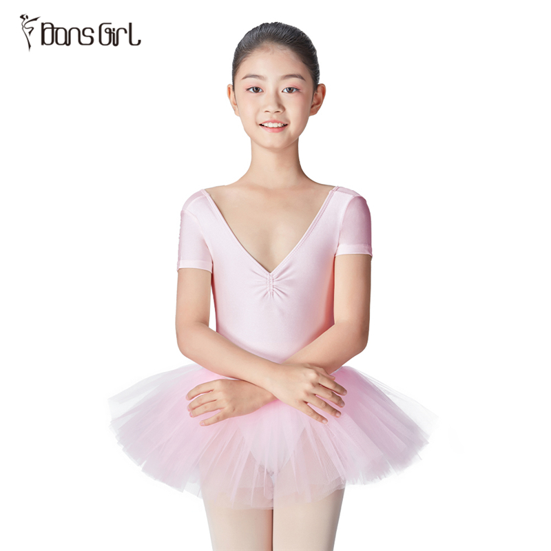 Kids Girls Princess Ballet Tutu Performance Wear
