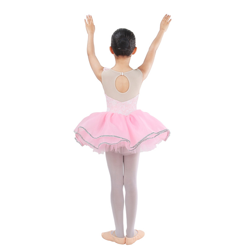 The Flower Fairy Pink Ballet Dancewear Tutu Dress For Kids Girls