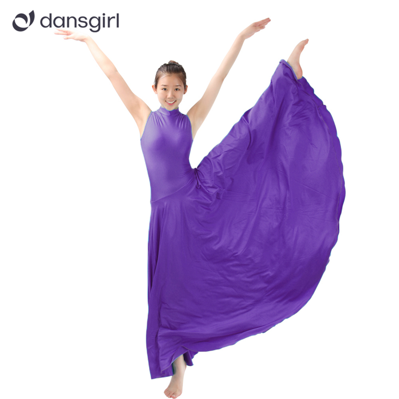 Long Purple Dance Dress For Women and Young Girls