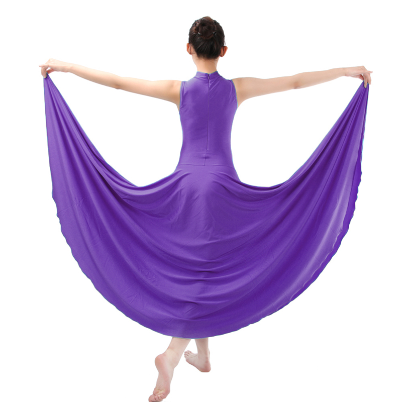 Long Purple Dance Dress For Women and Young Girls