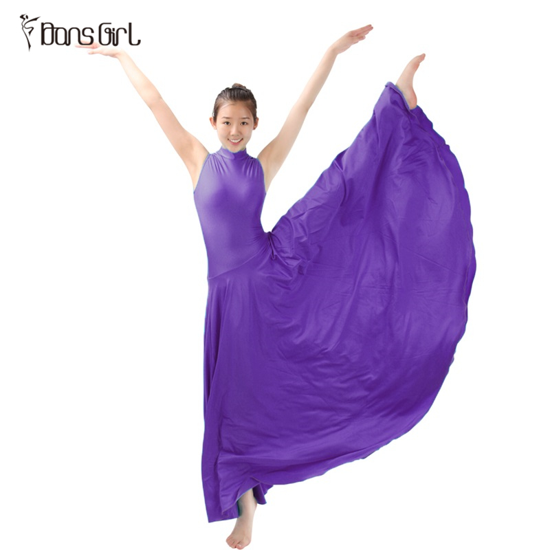 Long Purple Dance Dress For Women and Young Girls