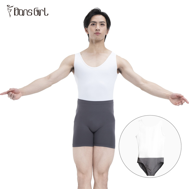 Men's Two-tone Tank Leotard