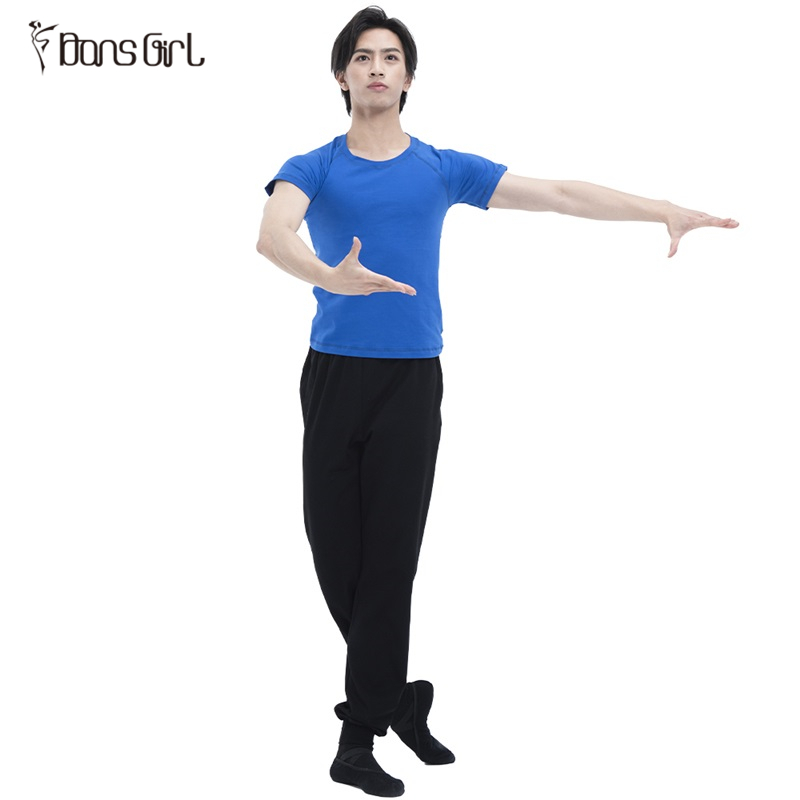 Men's Short Sleeve Ballet Dancewear Tops