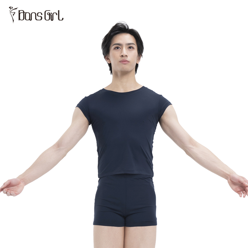 Men's Navy Blue Ballet Dancewear Top