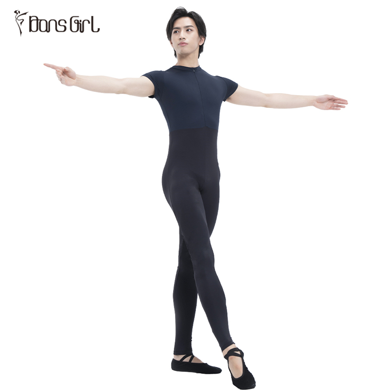 Men's Two-tone Footless Jumpsuit