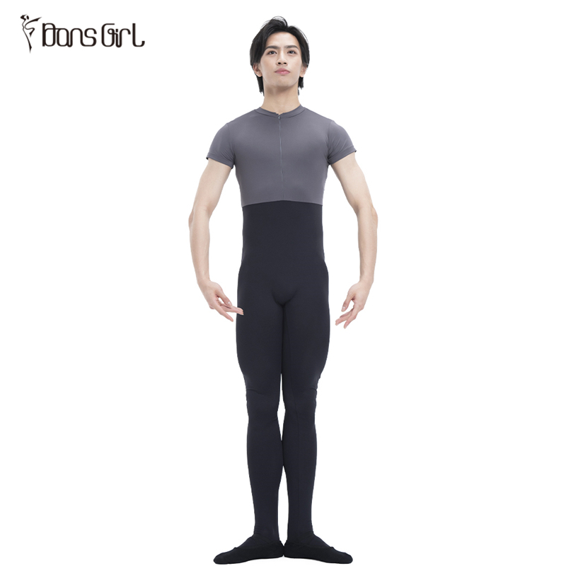 Men's Two-tone Footed Jumpsuit