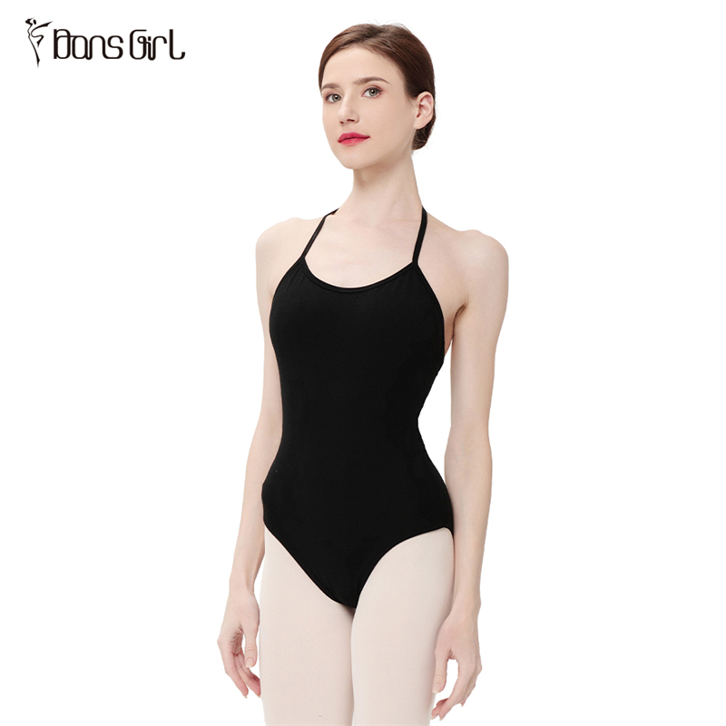 Dansgirl Black Halter Leotard