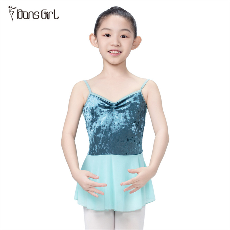 Camisole Velvet Leotard With Skirt