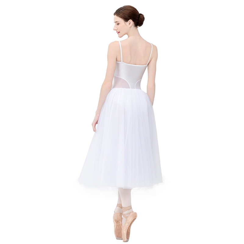 Long Lyrical White Romantic Tutu Dress