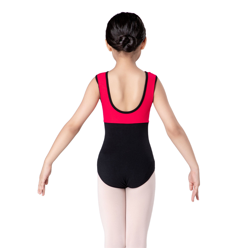 Children Two Tone Dancewear For Basic Workout Tank Leotard