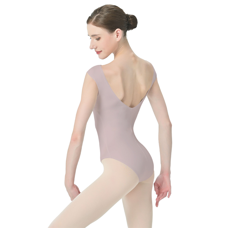 Women Elegant Sleeveless Ballet Leotard With Mesh