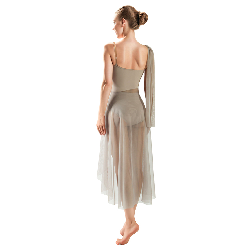 Long Lyrical Ballet Performance Dancewear Dress